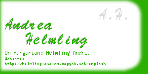 andrea helmling business card